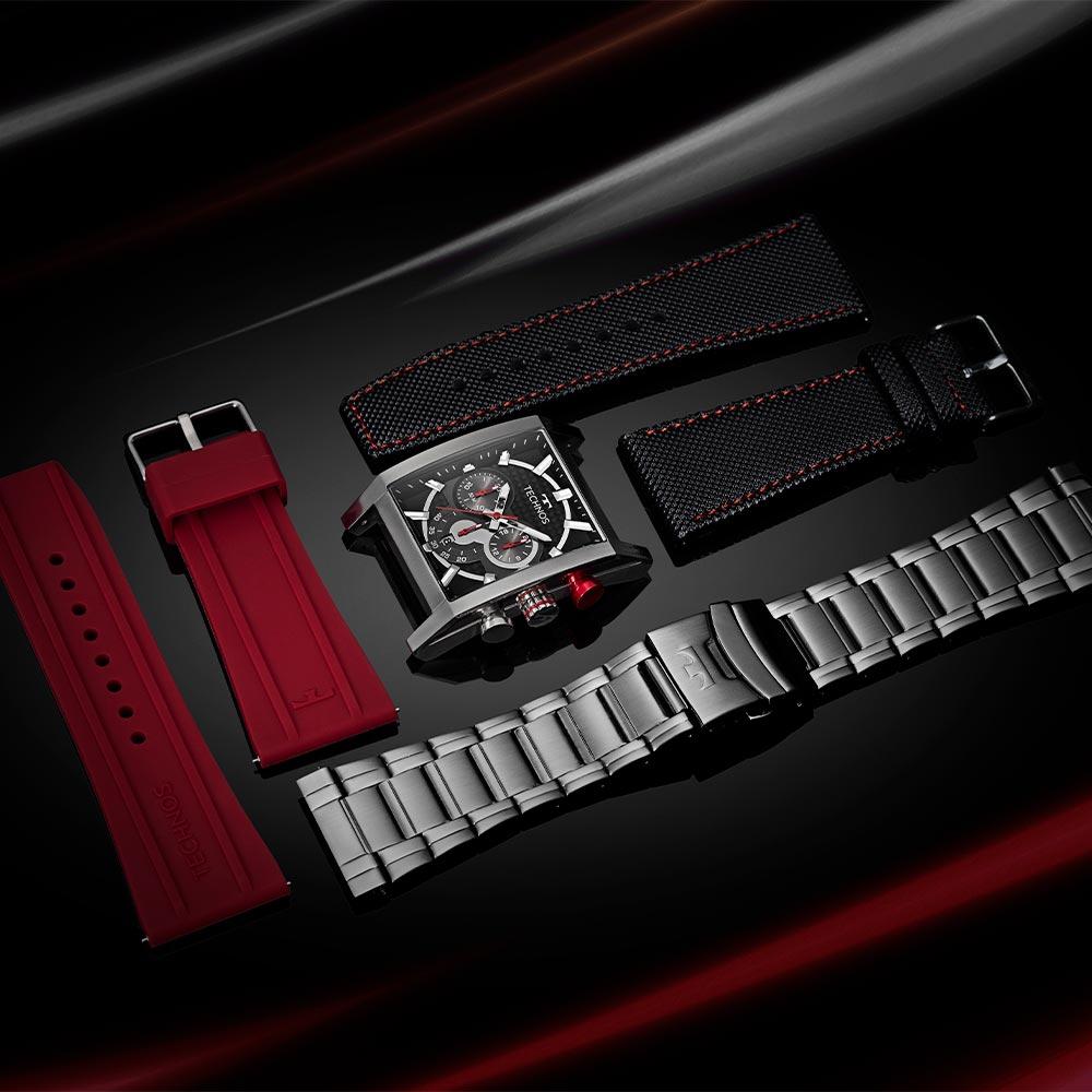 Relógio Technos Masculino Ts Carbon Prata